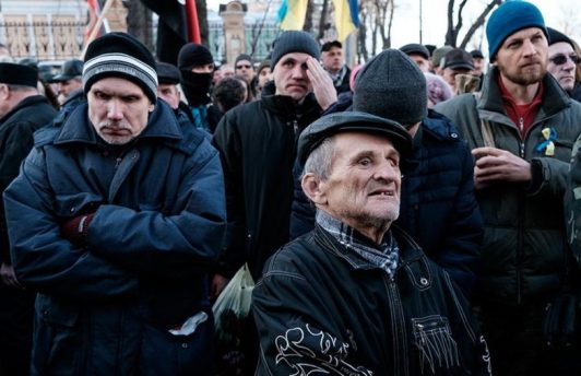 В Киеве произошли столкновения протестующих и полиции